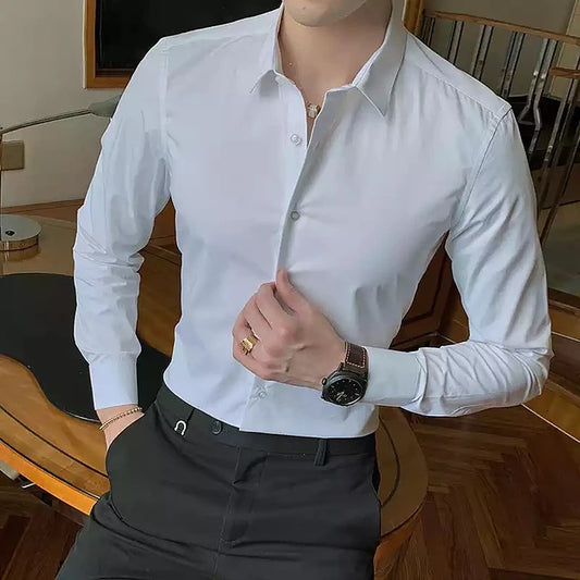 Camisa Blanca Elasticada