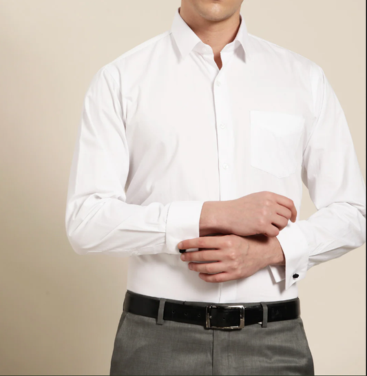 Camisa Blanca Doble Puño (para Gemelos)