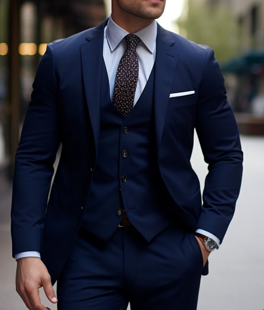 Terno Azul Liso