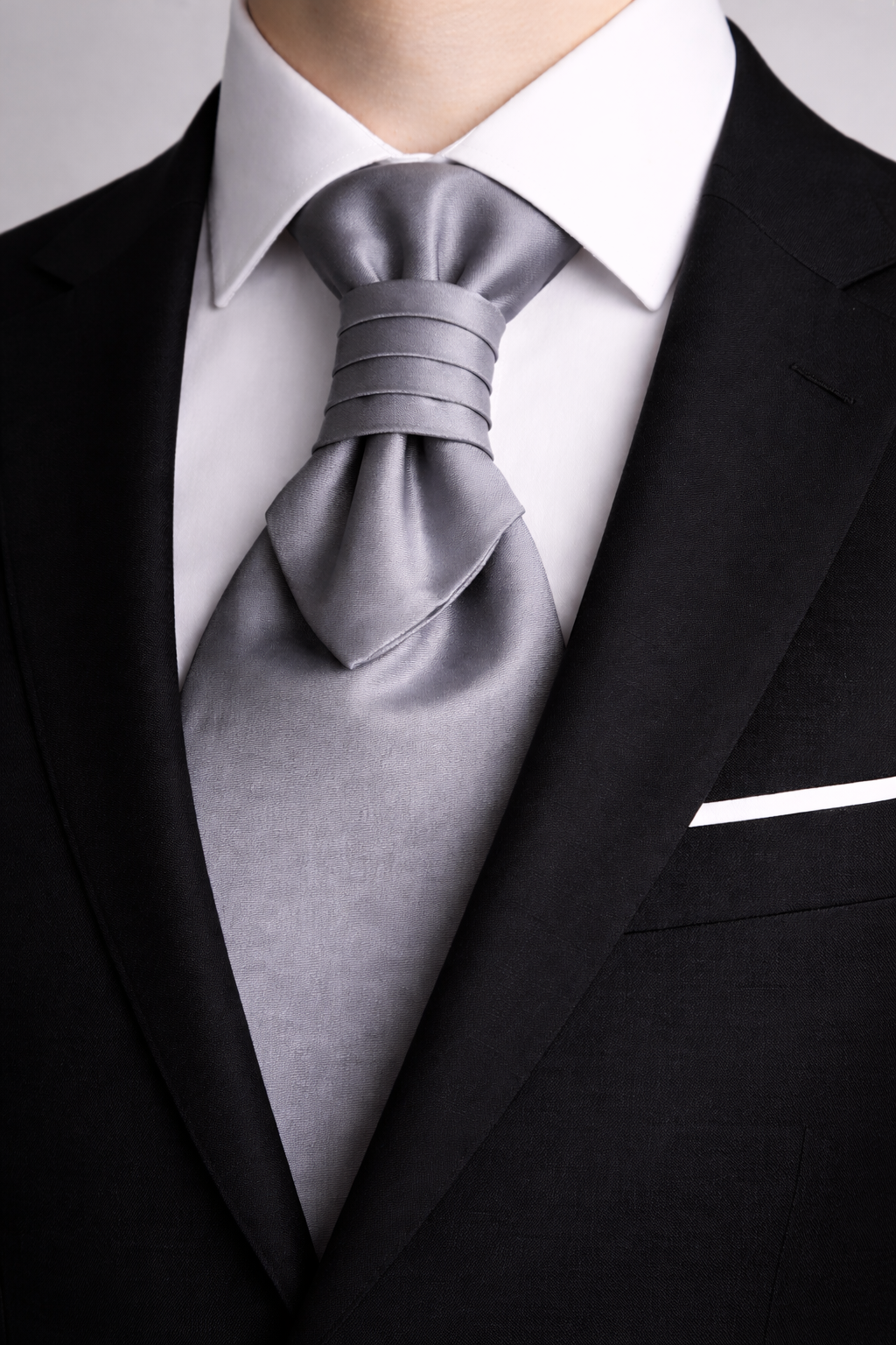 Corbata de Novio Gris Oscuro