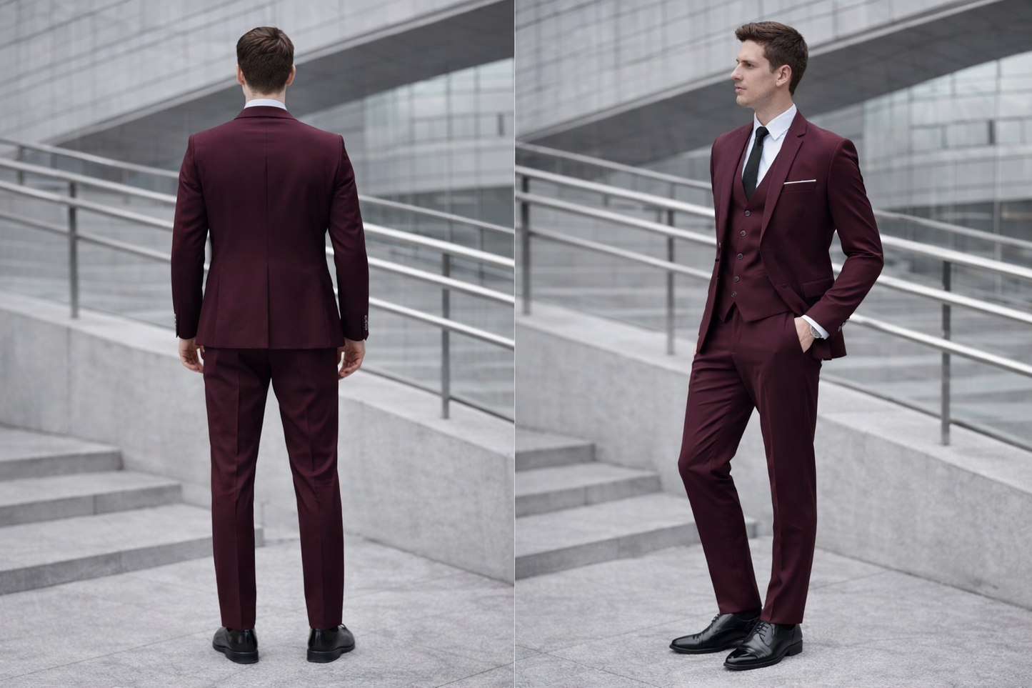 Traje Slim Fit Burdeo