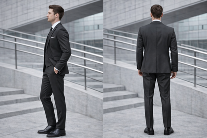 Traje Slim Fit Gris Grafito