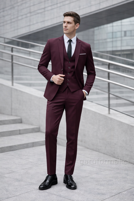 Traje Slim Fit Burdeo
